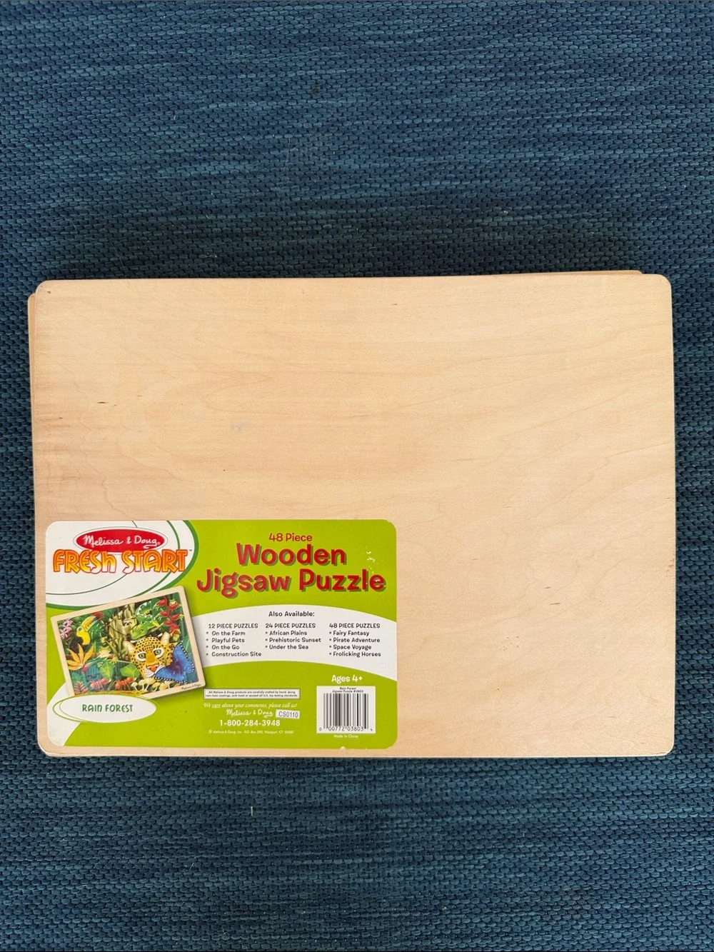 Melissa & Doug Wooden Jigsaw Puzzles - Pirate & Rainforest